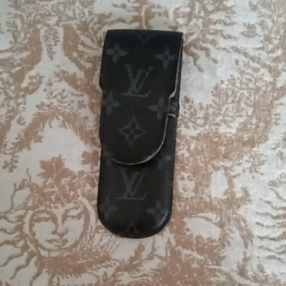 Louis Vuitton Black Monogram pencil pen case